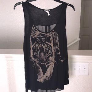 Sheer Tiger Tanktop